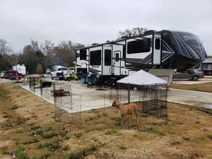 Lake Conroe concrete pad